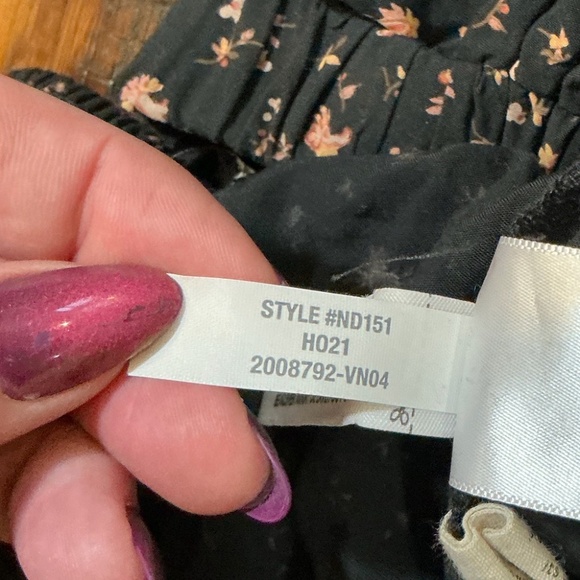 Madewell Lucie Elbow-Sleeve Smocked Wide-Leg Jumpsuit in Stem Scatter – Size 2 - Picture 11 of 12